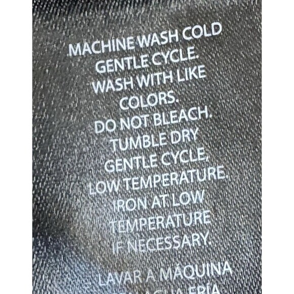 Buffalo David Bitton Womens Size XXL Black Woven Blouse Patch Pockets Keyhole 2X - Picture 7 of 8